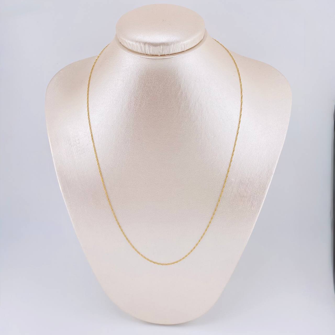 Cadena Singapur 1.05 g / 19 3/4 in / 0.6 mm Oro Amarillo 18K