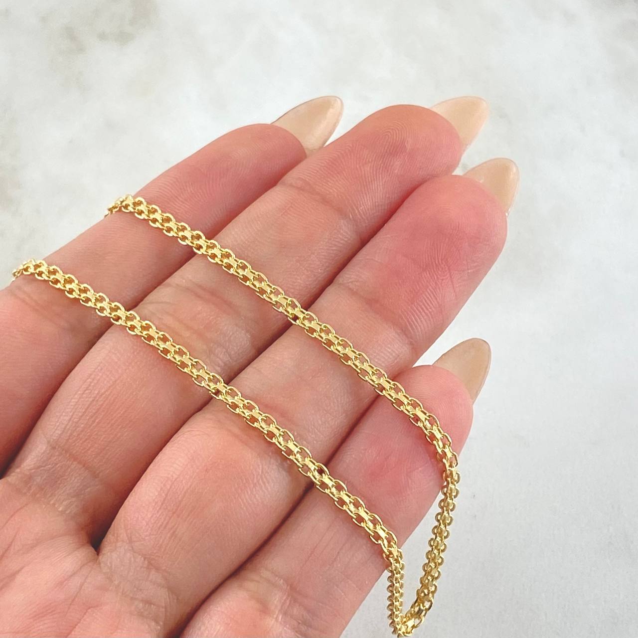 Cadena China 7.2gr / 23 1/2 in / Oro Amarillo +1 18K *