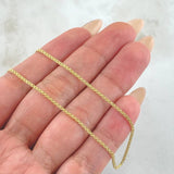 Cadena China 3.35gr / 23 1/2 in / 1.4mm Oro Amarillo +1 18K ©