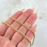Cadena Franco 5.4gr / 23 1/2 in / Oro Amarillo +3 18K !