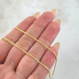 Cadena China 3.05gr / 17 3/4 in / Oro Amarillo +1 18K ©