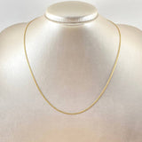 Cadena China 2.45gr / 17 3/4 in / 1.5mm Oro Amarillo +1 18K ©