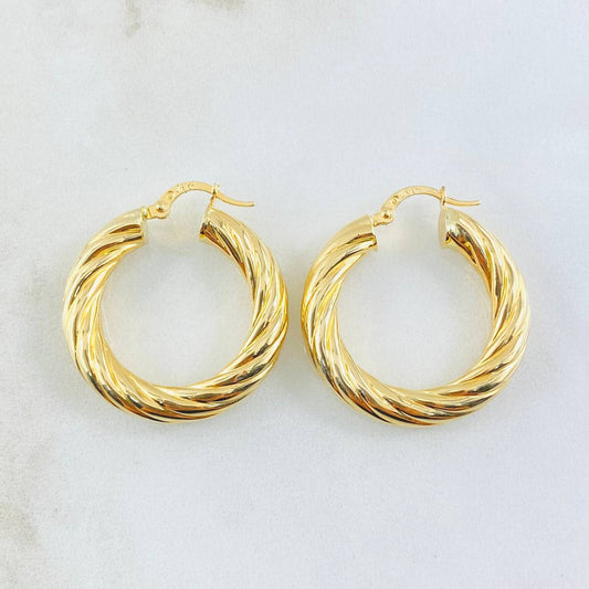 Candongas Sofi 4.9gr / 1 1/4 in / Oro Amarillo 18K *