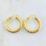 Candongas Sofi 4.9gr / 1 1/4 in / Oro Amarillo 18K *