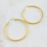 Andy Hoop Earrings 2.45gr / 1 1/2 in / 18K Gold ©