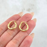 Emmi Hoop Earrings 1.45gr / 3/4 in / 18K Gold ©
