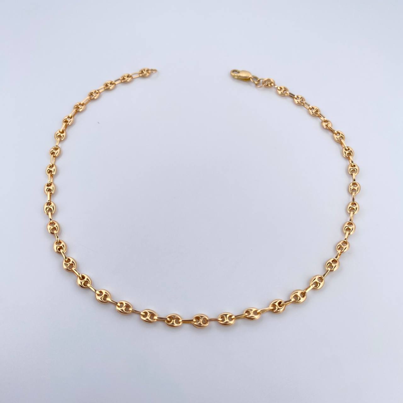 Tobillera GC 3.1gr / 24.9cm / 2.4mm Oro Amarillo 18K &
