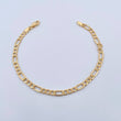 Figaro Bracelet 2.9gr / 20cm / 4.4mm Yellow Gold +1 18K $