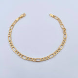 Figaro Bracelet 2.9gr / 20cm / 4.4mm Yellow Gold +1 18K $