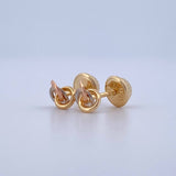 Topos Helice 0.55gr / 5mm Tres Oros 18K $
