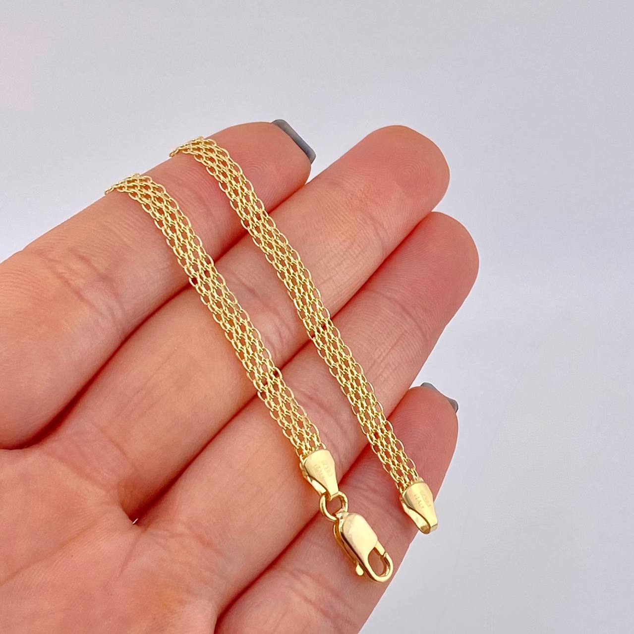 Cadena China 8.45 g / 23 3/4 in / 4.3 mm Oro Amarillo 18K