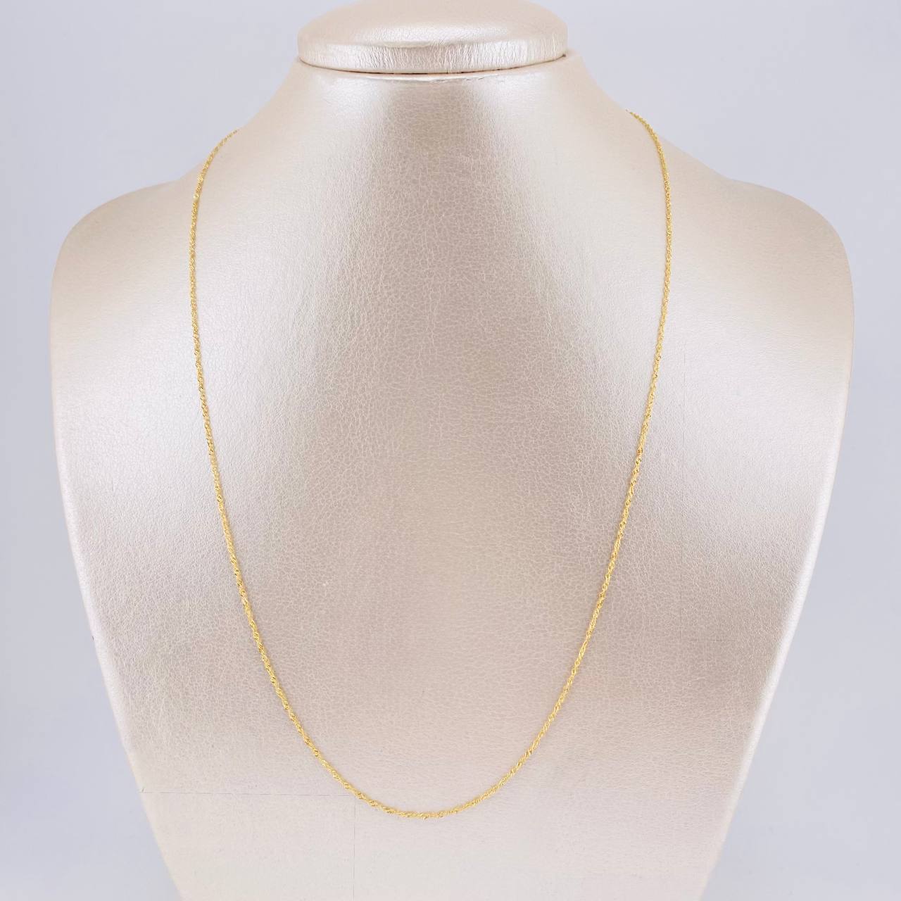 Cadena Singapur 0.9 g / 19 5/6 in / 1 mm Oro Amarillo 18K