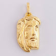 Pendant Christ Face 4.45g / 1 1/2 in 18K Yellow Gold