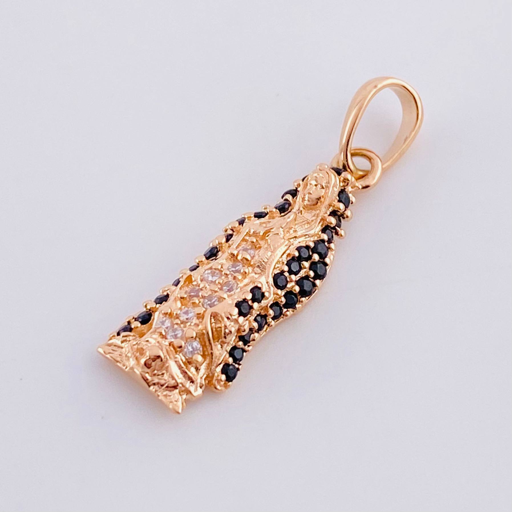 Dije Virgen de guadalupe 1.65g / 1 in Oro Rosa 18K