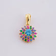 Dije Flor tupida 1.75g / 3/4 in Oro Amarillo 18K