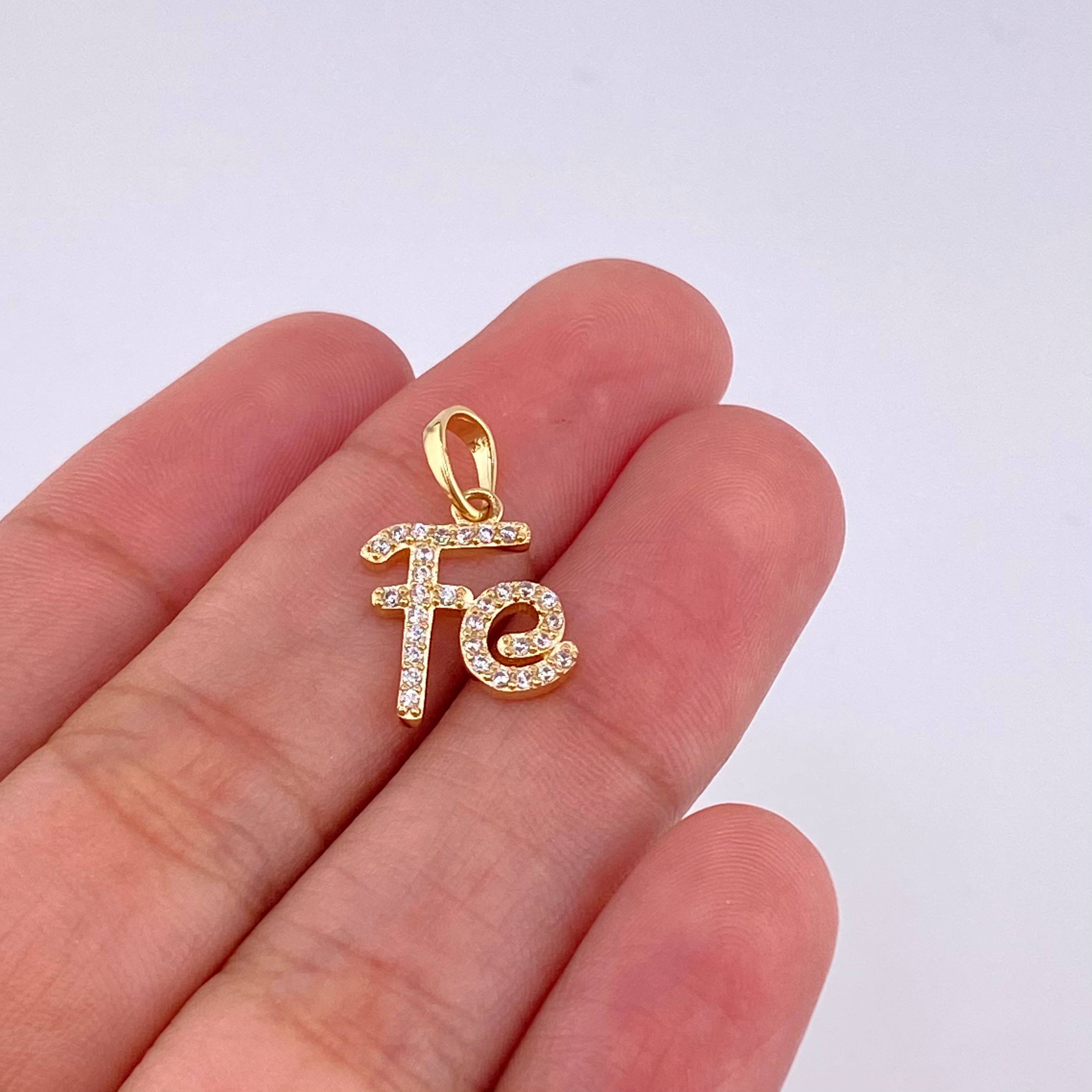 Pendant Faith 1.45g / 3/4 in 18K Yellow Gold