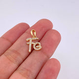 Pendant Faith 1.45g / 3/4 in 18K Yellow Gold