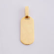 Rounded Rectangle Pendant 1.55g / 1 in 18K Yellow Gold