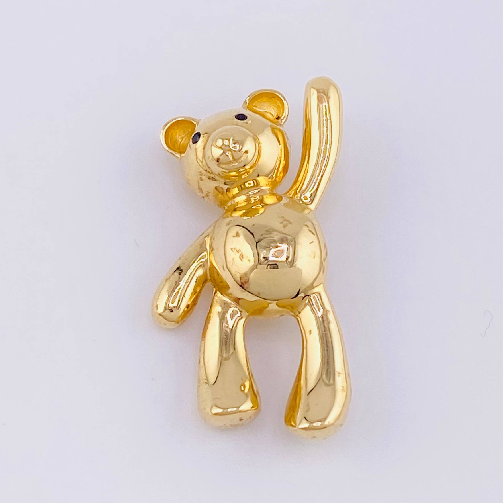 Dije Oso manito levantada 4.75g / 1 in Oro Amarillo 18K