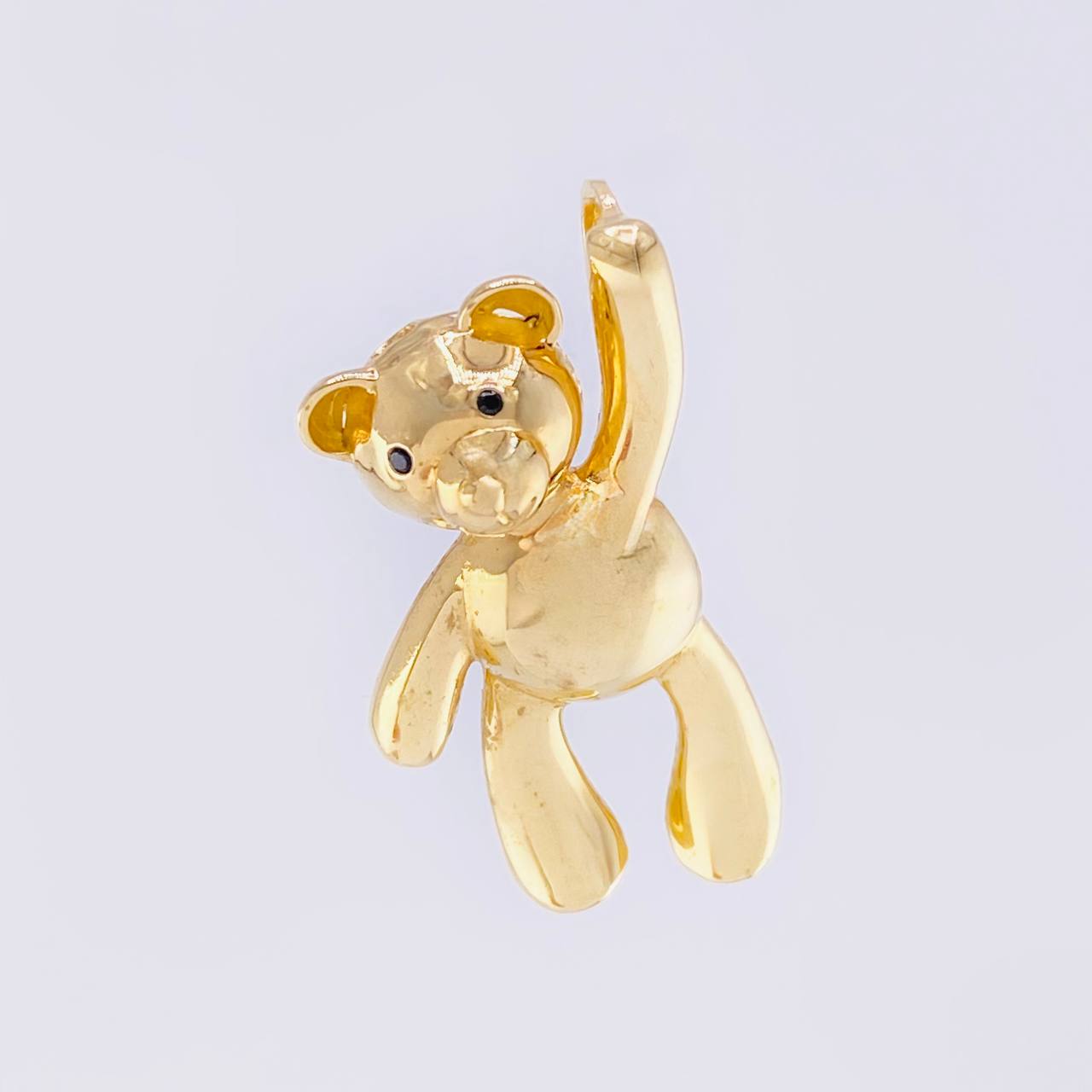 Dije Oso manito levantada 4.75g / 1 in Oro Amarillo 18K
