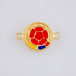 Herraje Escudo selección 0.8g / 3/4 in Oro Amarillo 18K