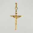 Dije Cruz Cristo 1.45gr / 1 1/2 in / Oro Amarillo 18K *