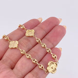 Pulso GC Trebol 4.25gr / 7 1/2 in / 4.2mm Oro Amarillo 18K