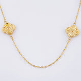 Cadena Aro Seguido Trebol 5.05gr / 19 3/4 in / 1.1mm Oro Amarillo 18K