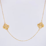 Cadena Aro Seguido Trebol 5.05gr / 19 3/4 in / 1.1mm Oro Amarillo 18K