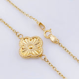 Cadena Aro Seguido Trebol 5.05gr / 19 3/4 in / 1.1mm Oro Amarillo 18K