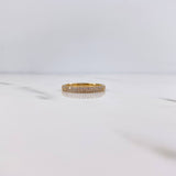 Churumbela Ring 2.15gr / Size 7 1/4 / White Zircons 18K Yellow Gold $