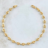 Bracelet GC 4.4gr / 21cm / 4.3mm Diamond Cut 18K Yellow Gold