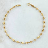 Pulso GC 2.65gr / 21.5cm / 3.2mm Diamantado Oro Amarillo 18K