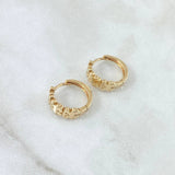 Candongas Triple Oso TS 3.3gr / 1.4cm / Oro Amarillo 18K ©
