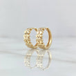Candongas Triple Oso TS 3.3gr / 1.4cm / Oro Amarillo 18K ©