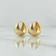 Candongas Dali 4.55gr / 1.2cm / Lisas Oro Amarillo 18K ©