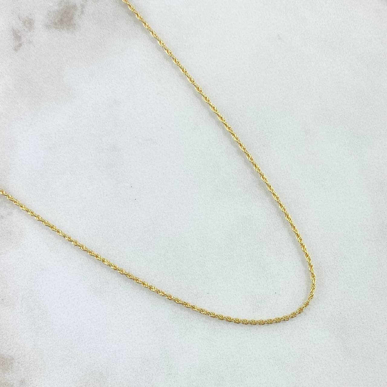 Rope Chain 1.05gr / 60cm / 1.3mm Yellow Gold +3 18K ©