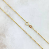 Cadena Lazo 1.55gr / 60cm / +3 Oro 18K