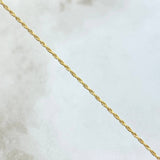 Rope Chain 1.1gr / 60cm / 1.3mm Yellow Gold +3 18K