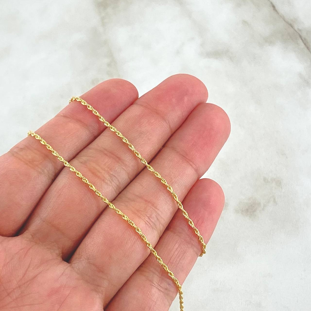 Cadena Lazo 1.15gr / 60cm / 1.3mm Oro Amarillo +3 18K ©