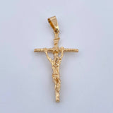 Pendant Cross Christ 3.45gr / 4.4cm / 18K Yellow Gold $