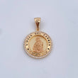 Dije Virgen Del Carmen 4.35gr / 2.9cm / Circones Blancos Oro Amarillo 18K $