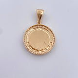 Dije Virgen Del Carmen 4.35gr / 2.9cm / Circones Blancos Oro Amarillo 18K $