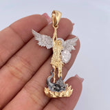 Dije San Miguel Arcangel 7gr / 5cm / Tres Oros 18K $
