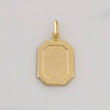 Dije Placa Marco Bordeado 0.6g / 1 in Oro Amarillo 18K