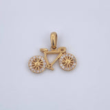 Bicycle Pendant 1.9gr / 18K Gold