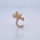 Pendant Letter C Crown 1.6gr / 18K Gold +0$