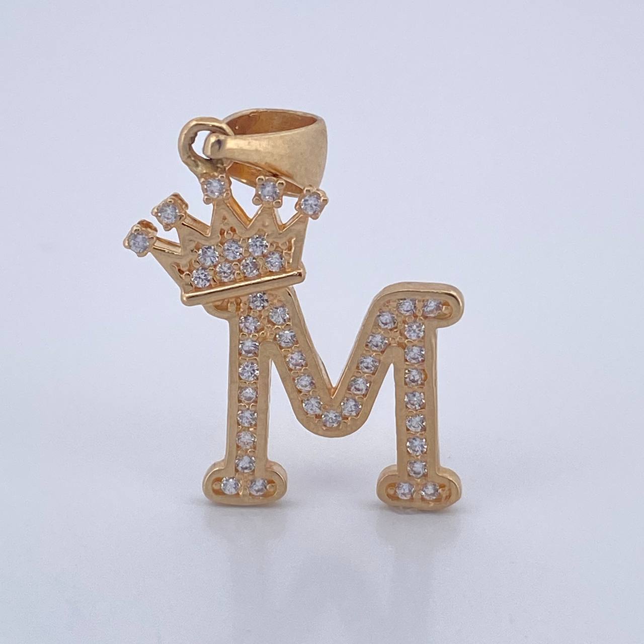 Pendant Letter M Crown 1.9gr / 18K Gold