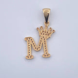 Pendant Letter M Crown 1.9gr / 18K Gold