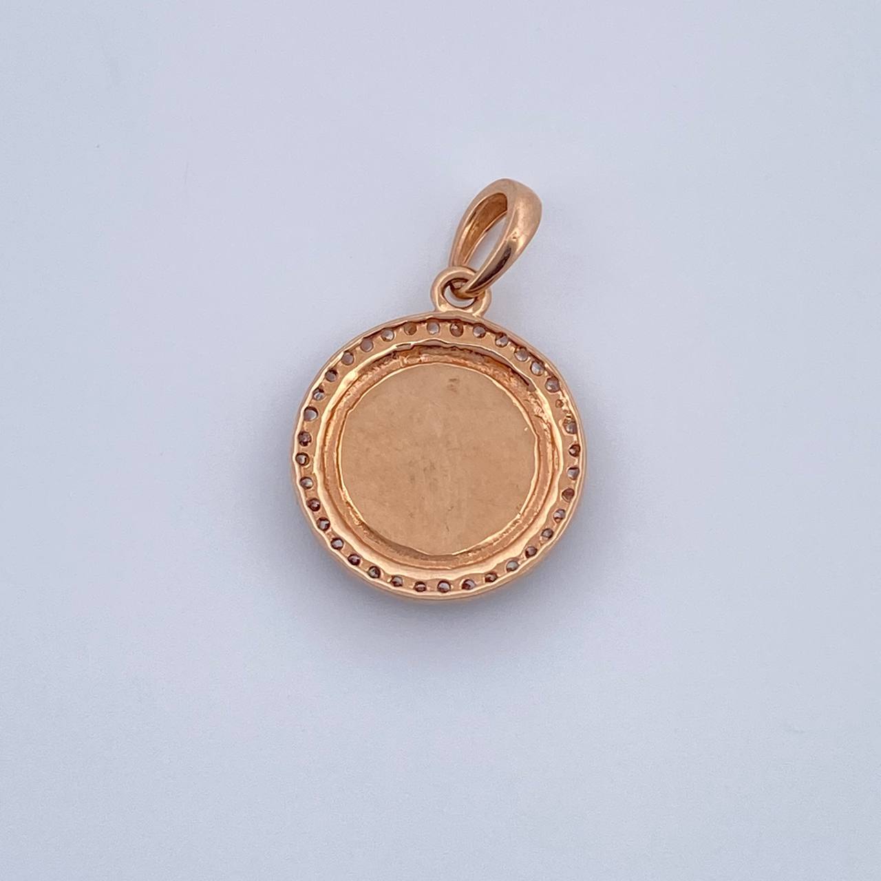 Pendant Virgin of Carmen 1.95gr / 18K Rose Gold &